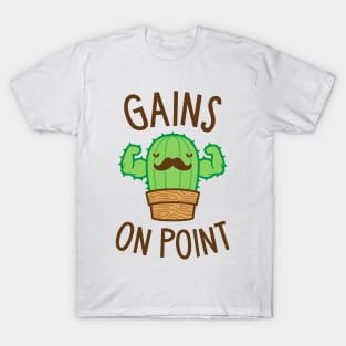 Gains On Point (Cactus Pun) T-Shirt